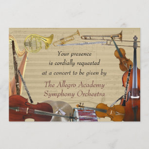 Invitation Concert Orchestra Instruments