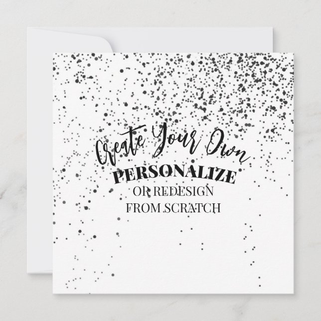 Invitation Concevez votre propre modèle personnalisé (Devant)