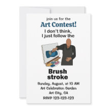 Concours d'art Brush Stroke Suivez simplement le c