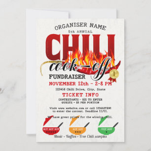 Invitation Concours de Chili Fête de la Communauté Collecte d