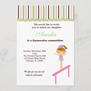 Invitation Concours de gymnastique