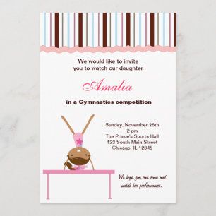 Invitation Concours de gymnastique