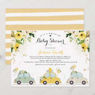 Invitation Conduire par Baby shower Baby shower non sexiste