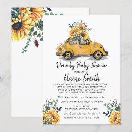 Invitation Conduire Par Sunflower Baby shower Neutre Sexe