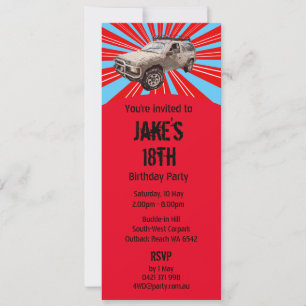 Invitation Conduite à quatre roues