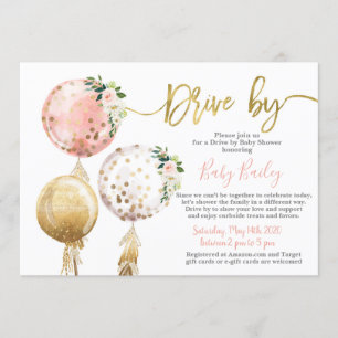 Invitation Conduite par Baby shower girl