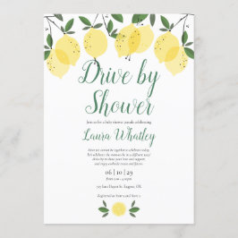 Invitation Conduite Par Baby shower Lemons Modernes