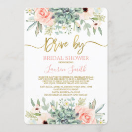 Invitation Conduite par Fête de l'mariée succulente