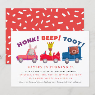 Invitation Conduite Par Le Parti Anniversaire de enfant Socia
