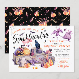 Invitation Conduite Par Le Tronc D'Anniversaire D'Halloween O