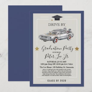 Invitation Conduite par Virtual Homme Graduation Party Invita
