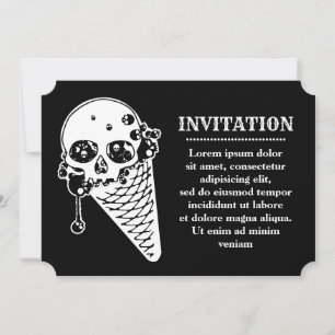 Invitation Cône glacé mal
