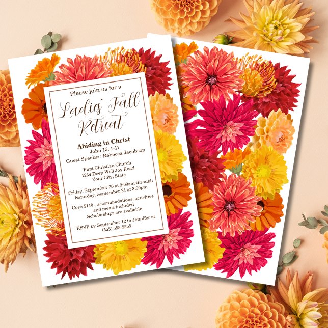 Invitation Conférence ou événement sur la retraite des femmes (Créateur téléchargé)