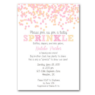 Invitation Confetti Baby Sprinkle