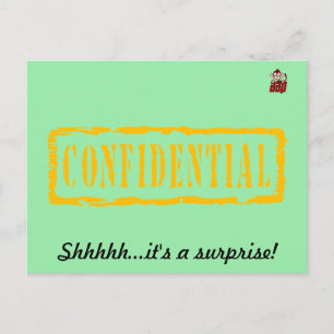 Invitation confidentielle de fête d'anniversaire