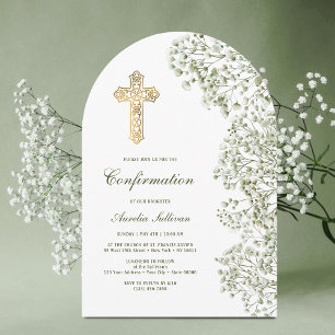 Invitation Confirmation d'arche de Gypsophile