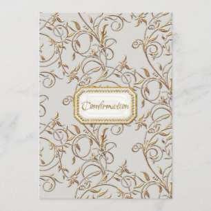 Invitation Confirmation de la Croix de la reine Glam Old Holl