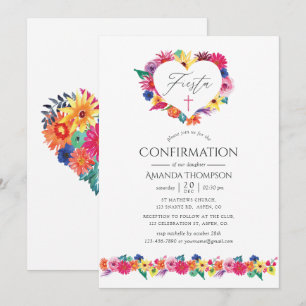 Invitation Confirmation de la Fête Florale à l'Aquarelle