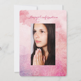 Invitation Confirmation de la photo florale