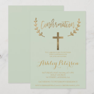 Invitation Confirmation de la typographie élégante en gris ve