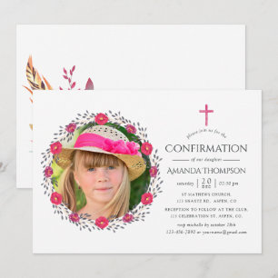 Invitation Confirmation de safari floral aquarelle