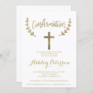 Invitation Confirmation de typographie élégante et blanche en