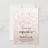 Confirmation fausse parties scintillant rose or te
