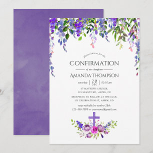 Invitation Confirmation Fleurie Ultra Violet