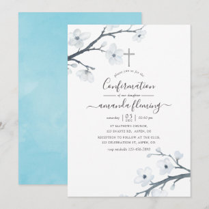 Invitation Confirmation Fleurs de Cerisier