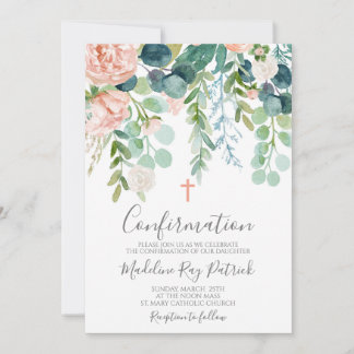 Invitation Confirmation florale