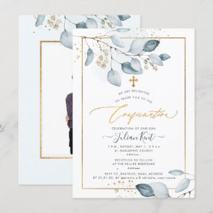 Invitation Confirmation PixDezines Blue Gum Eucalyptus