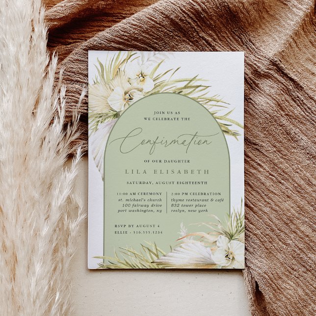 Invitation Confirmation Tropiques vintages (Créateur téléchargé)