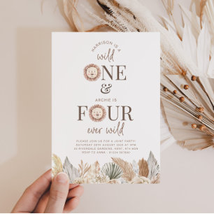 Invitation conjointe pour Wild One et Four Ever Wi