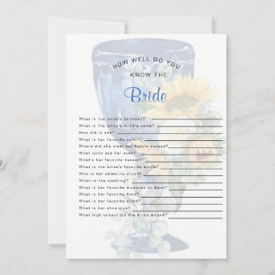 Invitation Connaissez-vous bien la douche de mariée ?