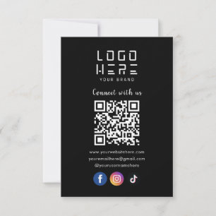Invitation Connectez-Vous Aux Médias Sociaux Américains QR Co
