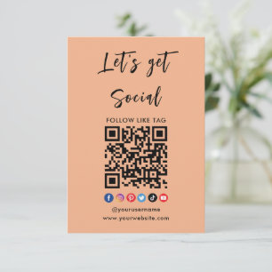 Invitation Connectez-Vous Avec Us Qr Code Professional tendan