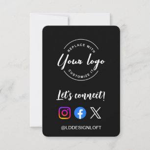 Invitation Connectons-nous ! Code QR du logo du site de média