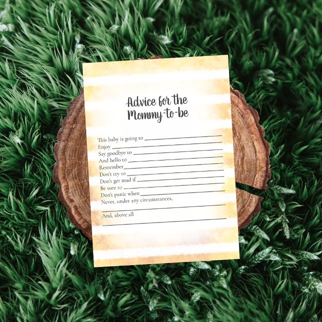 Invitation Conseil Jaune Tan Bunny Pour Mommy Douche Jeu (Créateur téléchargé)