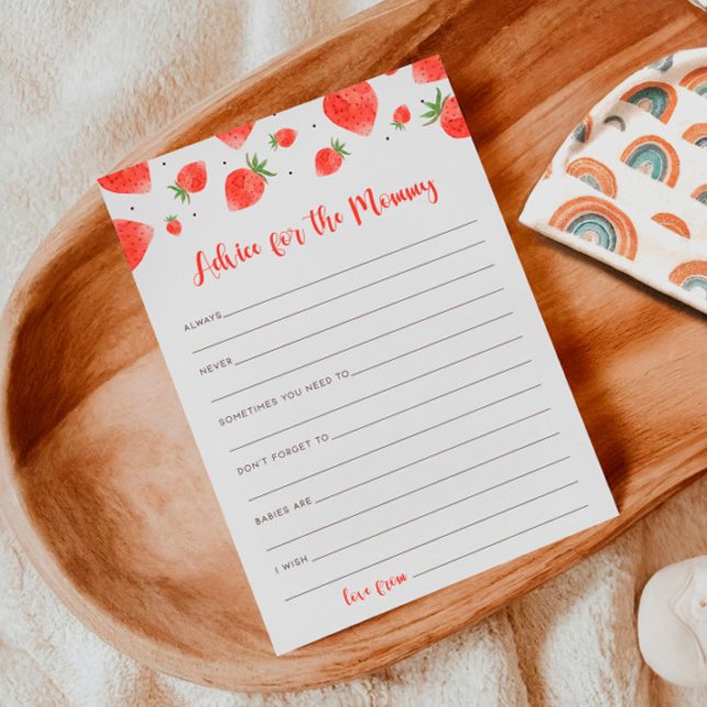 Invitation Conseil Pour Mommy Berry Sweet Baby shower Games (Créateur téléchargé)