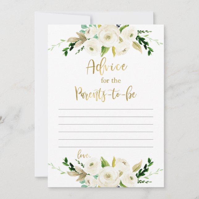 Invitation Conseils aux parents à être (Devant)