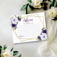 Conseils de Fête de Mariage Floral Or Violet pour