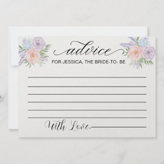 Invitation Conseils pour la mariée à être Fête des mariées - 