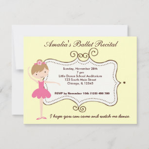 Invitation Considérant Ballet