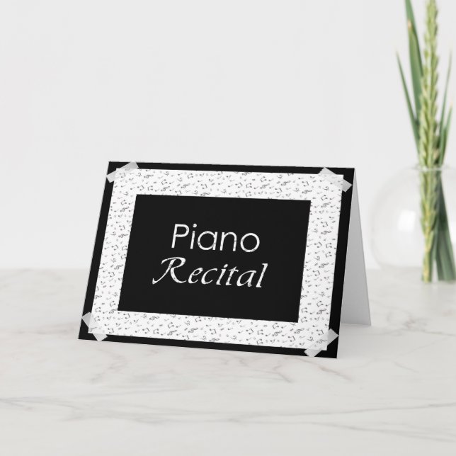 Invitation Considérant de piano (Devant)