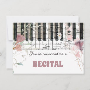 Invitation considérant fleur sauvage d'aquarelle