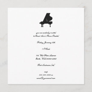 Invitation Considérant Piano