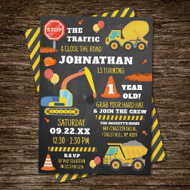 Invitation Construction 1er anniversaire