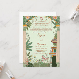 Invitation Construire L'Invitation Mughal Le Mariage De L'Inv