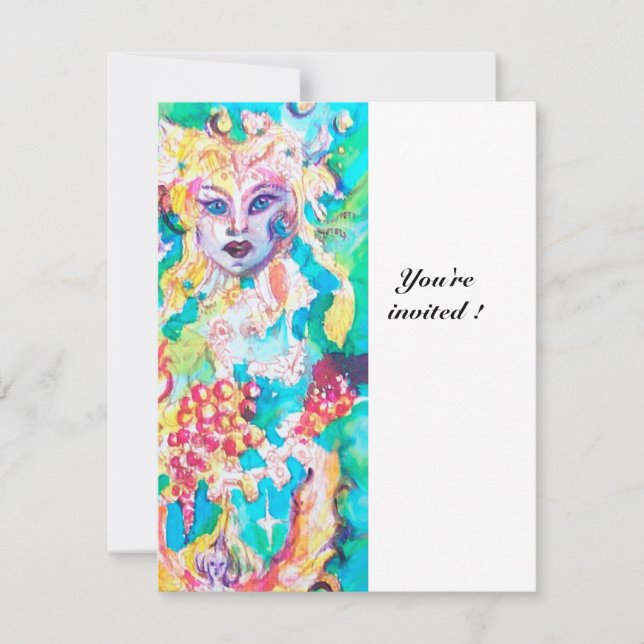 Invitation CONTE DE FÉE AU RAISIN glace métallique (Devant)