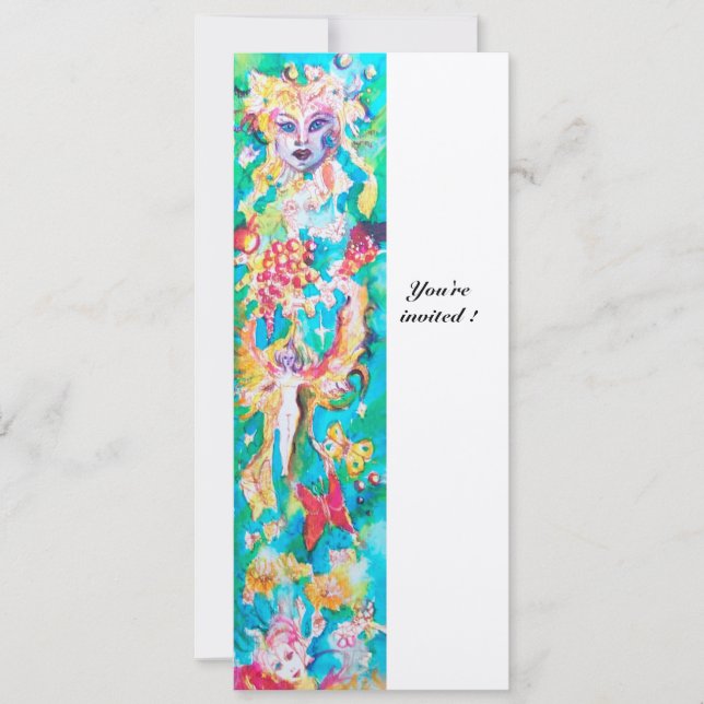 Invitation CONTE DE FÉE DE RAISIN 4 champagne métallique (Devant)